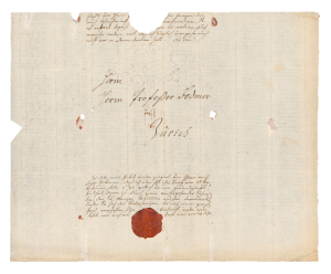 Brief von Johann Georg Sulzer an Johann Jakob Bodmer, Zentralbibliothek Zürich.