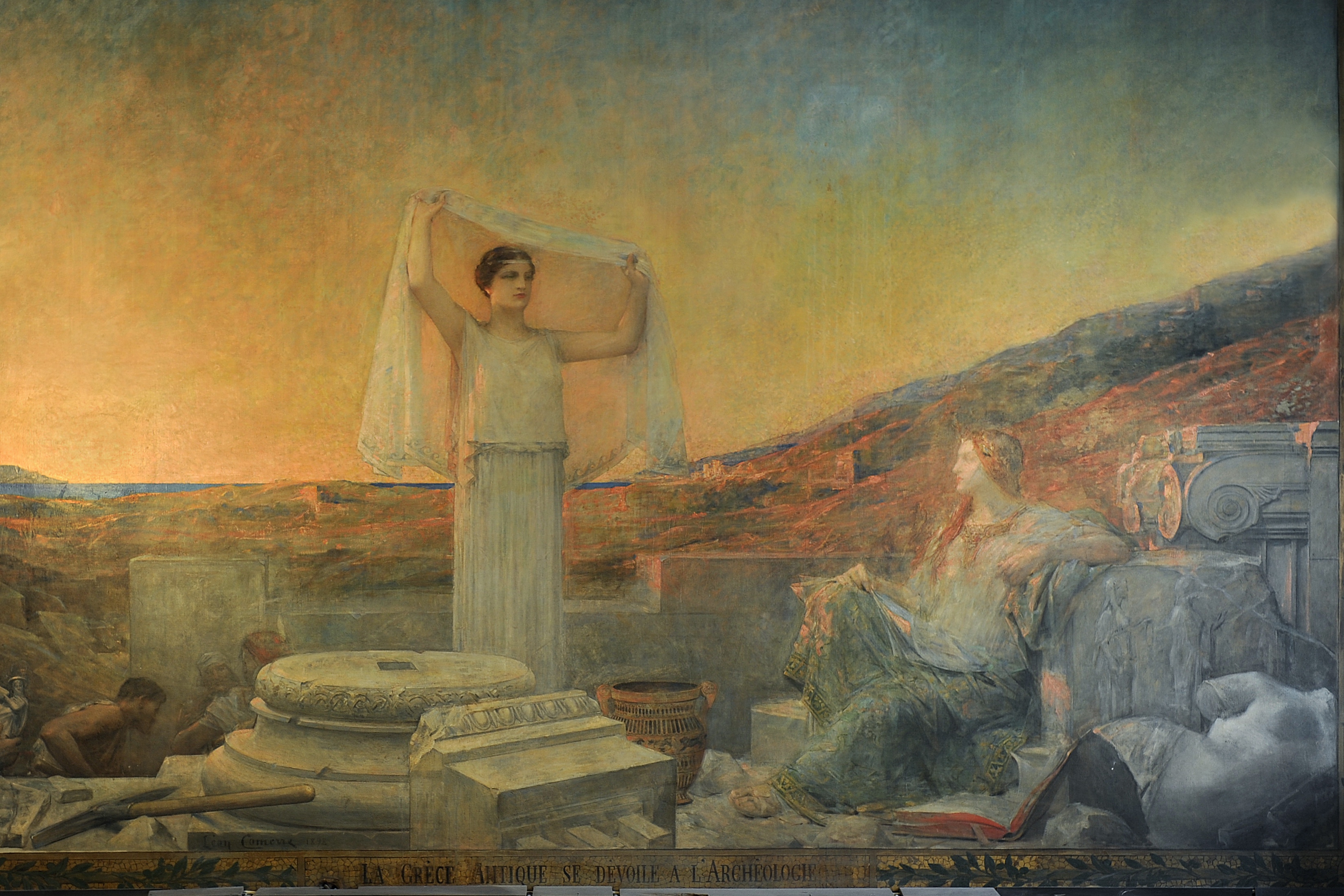 Léon François Comerre, La Grèce antique se dévoile à l’archéologie, 1898